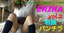 【個人撮影】真性ヤリマンギャルの制服純白パンチラ ERIKA vol.7