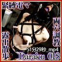 Daraku 018 （個人撮影、吊りバイブアクメ、四つん這いスパンキング、両穴挿入フェラ訓練、緊縛電マ地獄、家畜堕ち牝豚露出散歩）
