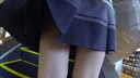 高画質のパンチラ★ポニーテールの制服姿のガチ美少女のスカート内を撮影！お宝のハミ毛まであります。