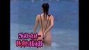 【露出】昔のTV　一般プールで大勢の中マイクロビキニを着て泳ぐ美女2
