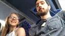 【個人撮影】学生カップル　バスの中で手コキフェラで口内射精！！！
