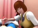 日本3Dアニメーション-女子●生 J●K ロリ 保健室 3P Sex