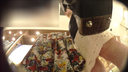 レアなグリーンのパンティ★美形の清楚系アパレルショップの店員さんのスカート内はレアな色のパンティでした。
