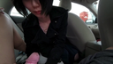 【個人撮影】30代志田未来似シンママ初めての円光車内フェラ動画です