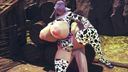 【3Dワールド】ハメ撮りオナホール堕ちした乳首と乳輪が肥大したビキニのエロエロむちむち爆乳娘