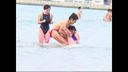 【1080p】【個人】寒中水泳で寒い中戯れるD学生ふんどし男子と競泳水着女子