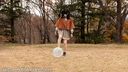 風船割り遊びフェチ　可愛いコスプレして公園で風船を割るf856